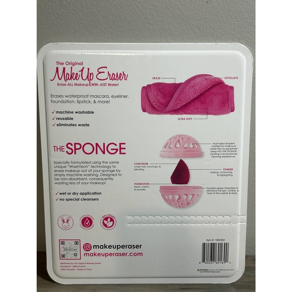 NIB/The Original Make up Eraser & Sponge set with wash ball! - Picture 3 of 4